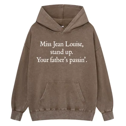 Pagewings Miss Jean Louise Stand Up Unisex Washed Hoodie