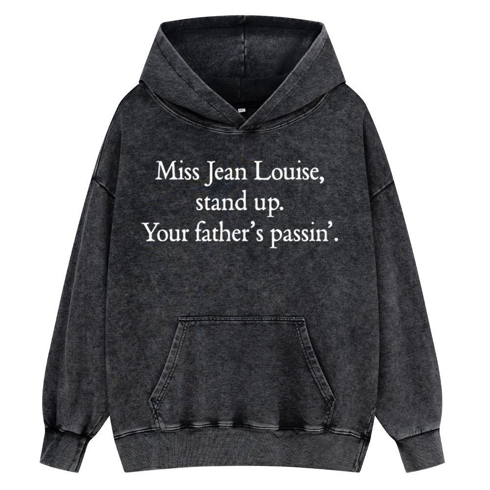 Pagewings Miss Jean Louise Stand Up Unisex Washed Hoodie