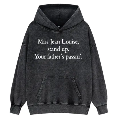 Pagewings Miss Jean Louise Stand Up Unisex Washed Hoodie
