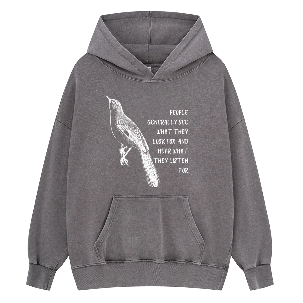 Pagewings To Kill a Mockingbird Unisex Washed Hoodie