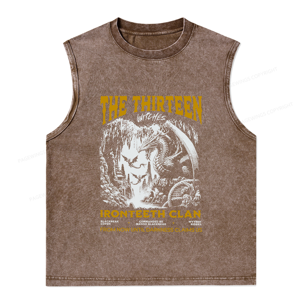 Pagewings The Thirteen Unisex Washed Tank Top