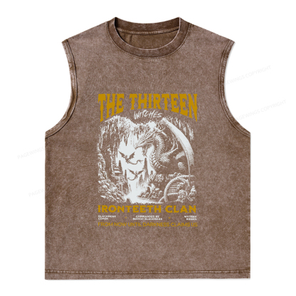 Pagewings The Thirteen Unisex Washed Tank Top