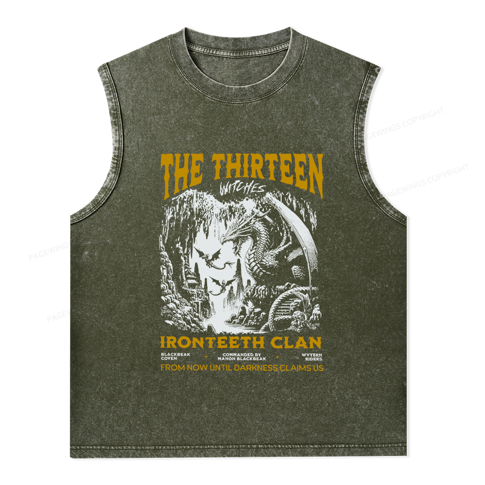 Pagewings The Thirteen Unisex Washed Tank Top