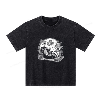 Pagewings Just One More Chapter Unisex Kids Washed T-shirt