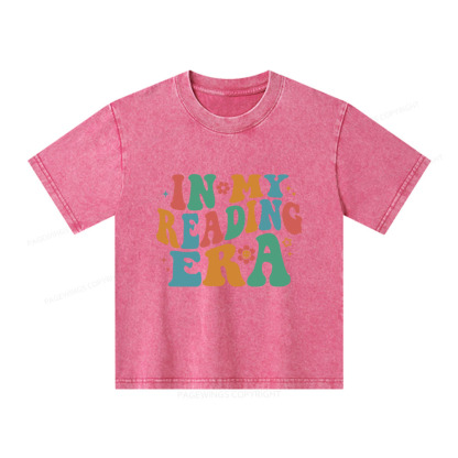 Pagewings In My Reading Era Unisex Kids Washed T-shirt