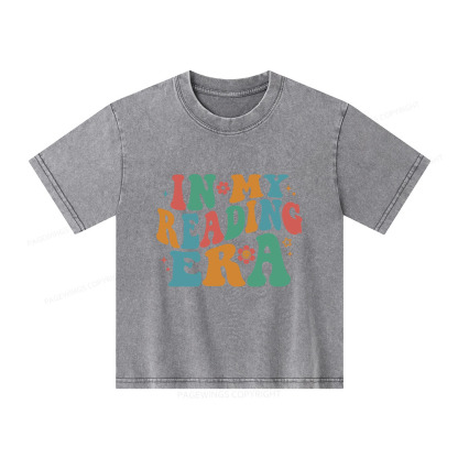 Pagewings In My Reading Era Unisex Kids Washed T-shirt