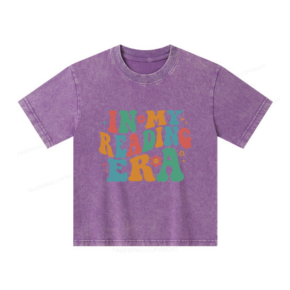 Pagewings In My Reading Era Unisex Kids Washed T-shirt