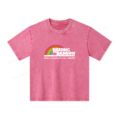 Pagewings Take a Look it's in a Book Unisex Kids Washed T-shirt