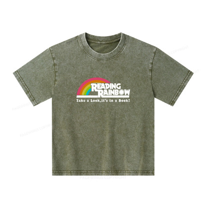 Pagewings Take a Look it's in a Book Unisex Kids Washed T-shirt