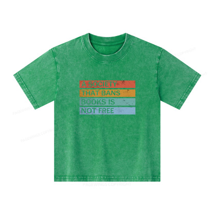 Pagewings Banned Books Shirt  Read Banned Books Unisex Kids Washed T-shirt