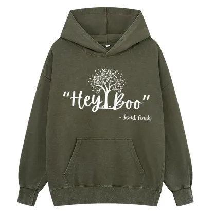 Pagewings To Kill a Mockingbird Unisex Washed Hoodie