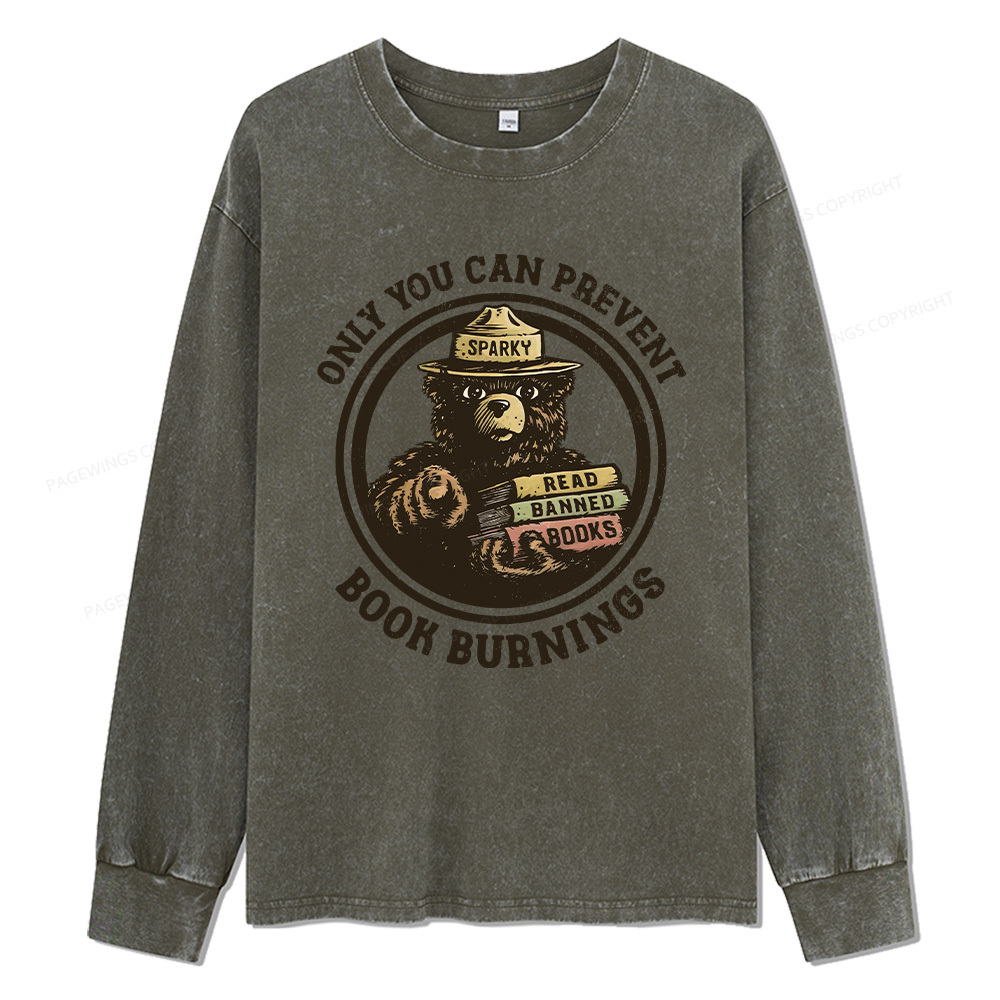 Pagewings Only You Unisex Washed Long Sleeve T-shirt