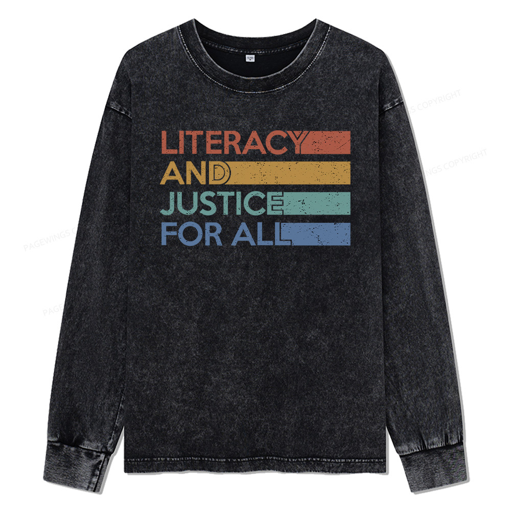 Pagewings What's More Punk Than The Public Library Unisex Washed Long 