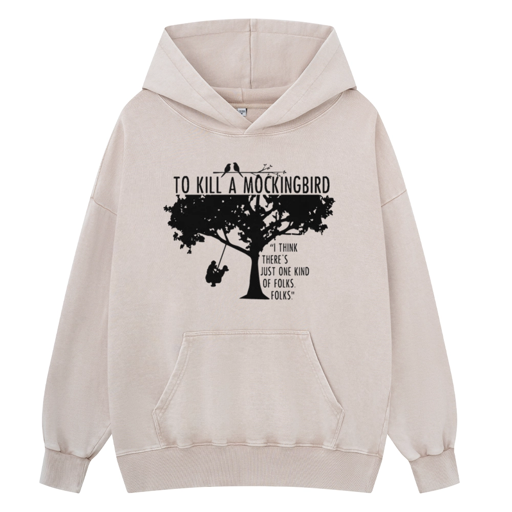 Pagewings To Kill a Mockingbird Unisex Washed Hoodie