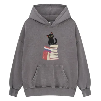 Pagewings It's A Good Day To Read Books Unisex Washed Hoodie