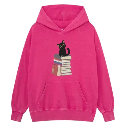 Pagewings It's A Good Day To Read Books Unisex Washed Hoodie
