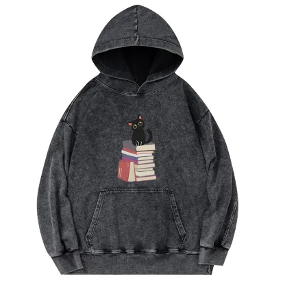 Pagewings It's A Good Day To Read Books Unisex Washed Hoodie