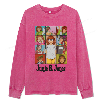 pagewings Junie B Jones Unisex Washed Long Sleeve T-shirt