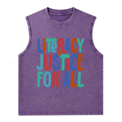 Pagewings Reading Book Club Shirt Unisex Washed Tank Top