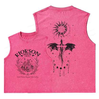 Pagewings Fourth Wing Unisex Washed Tank Top