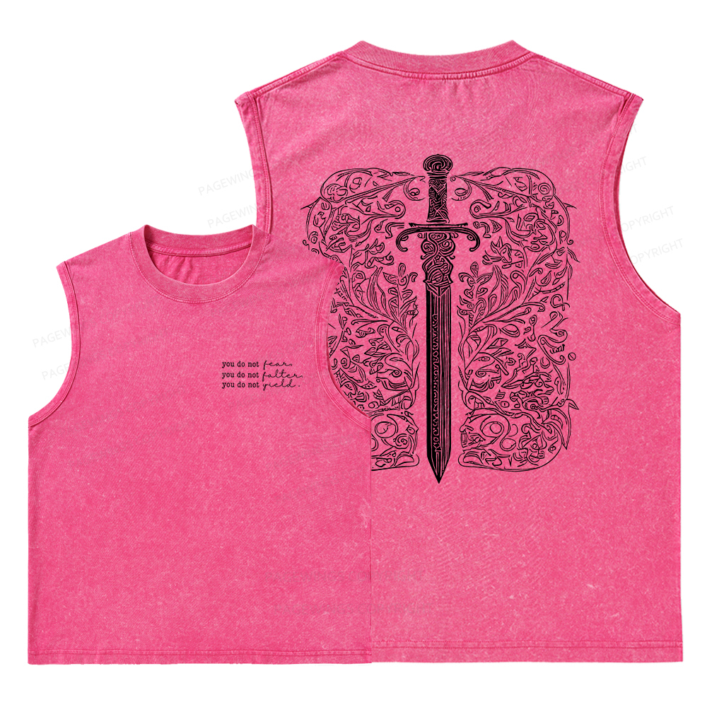 Pagewings You Do Not Yield Unisex Washed Tank Top