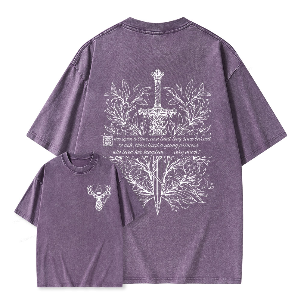 Pagewings Fireheart Unisex Washed T-shirt