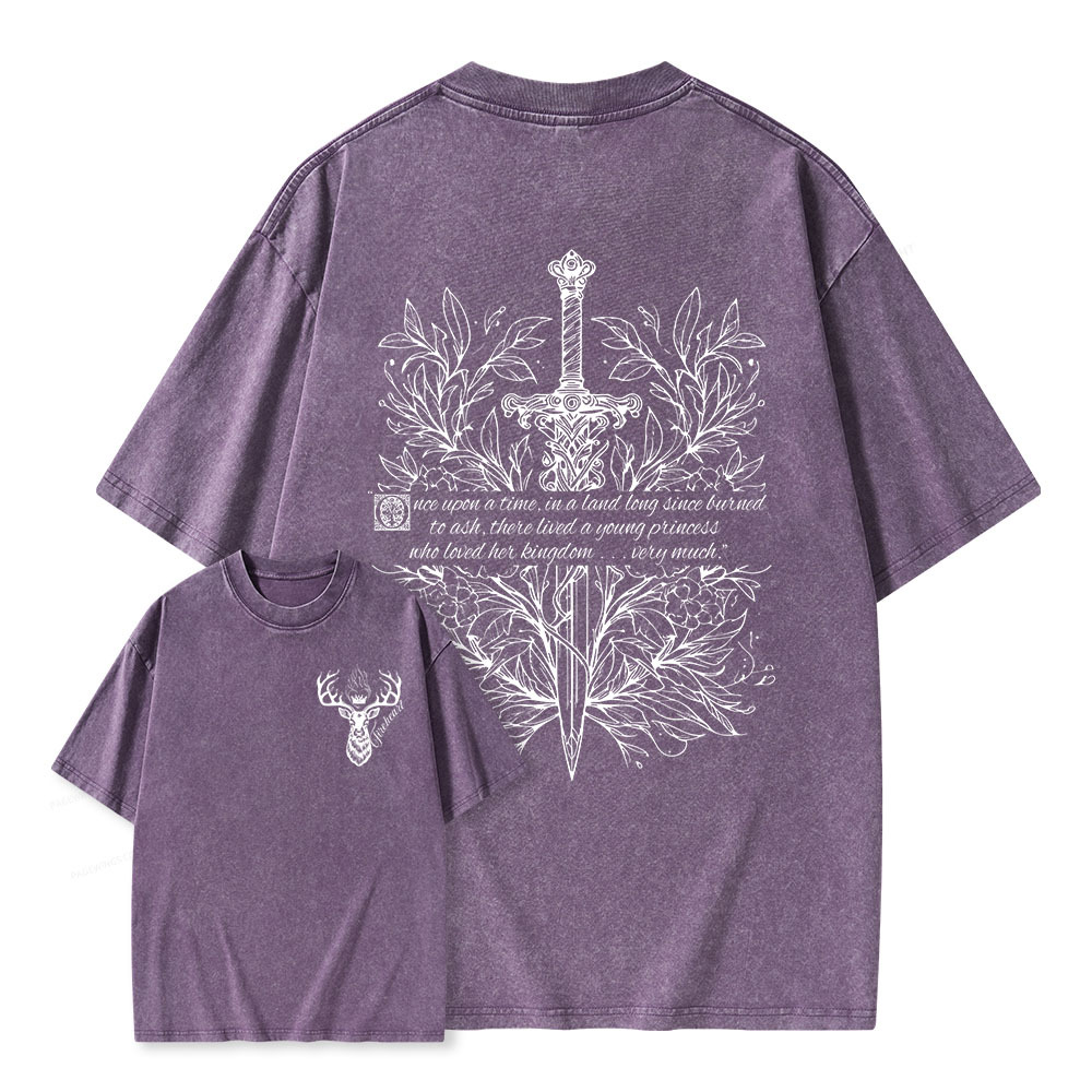 Pagewings Fireheart Unisex Washed T-shirt