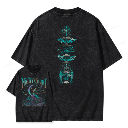 Pagewings  The Night Court Unisex Washed T-shirt