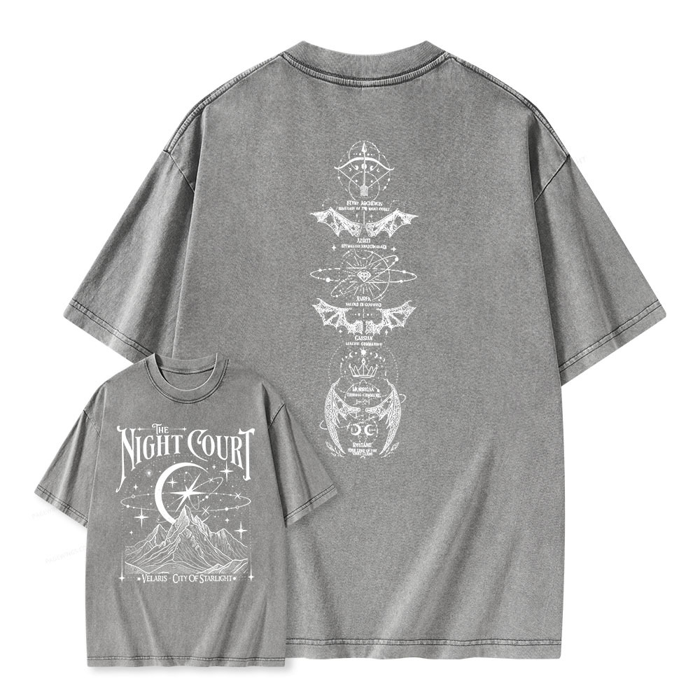 Pagewings  The Night Court Unisex Washed T-shirt