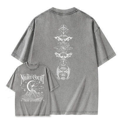 Pagewings  The Night Court Unisex Washed T-shirt