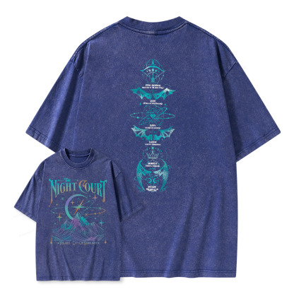 Pagewings  The Night Court Unisex Washed T-shirt