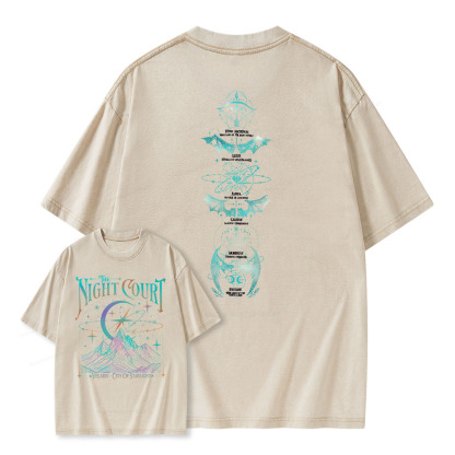 Pagewings  The Night Court Unisex Washed T-shirt