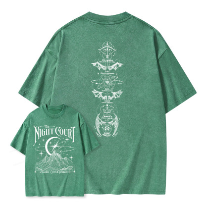 Pagewings  The Night Court Unisex Washed T-shirt