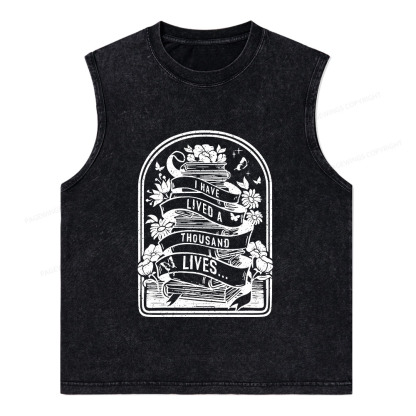 Pagewings Literature Shirt for Bibliophiles Unisex Washed Tank Top