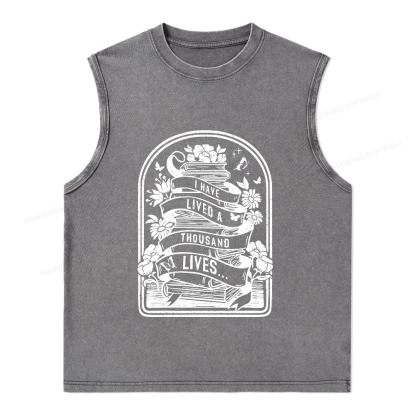 Pagewings Literature Shirt for Bibliophiles Unisex Washed Tank Top