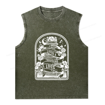 Pagewings Literature Shirt for Bibliophiles Unisex Washed Tank Top