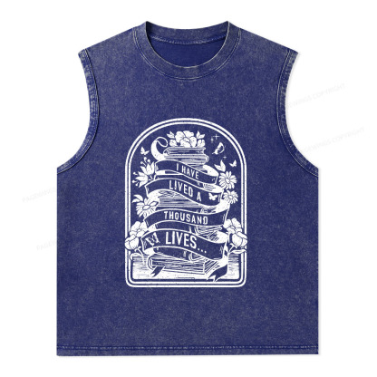 Pagewings Literature Shirt for Bibliophiles Unisex Washed Tank Top