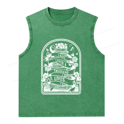 Pagewings Literature Shirt for Bibliophiles Unisex Washed Tank Top