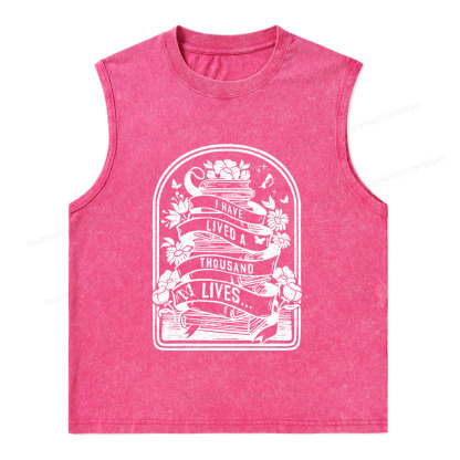 Pagewings Literature Shirt for Bibliophiles Unisex Washed Tank Top