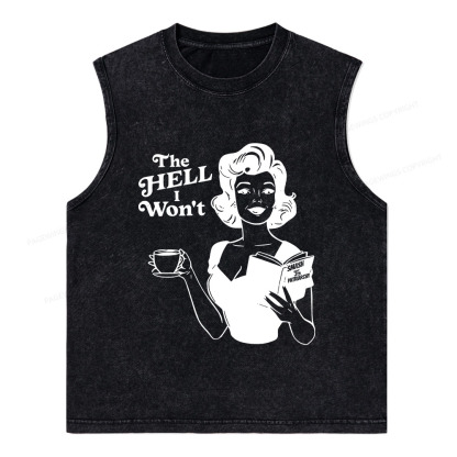 Pagewings The Hell I Won't Resistance Unisex Washed Tank Top