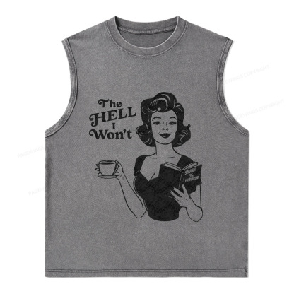 Pagewings The Hell I Won't Resistance Unisex Washed Tank Top
