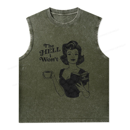 Pagewings The Hell I Won't Resistance Unisex Washed Tank Top