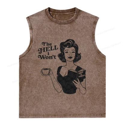 Pagewings The Hell I Won't Resistance Unisex Washed Tank Top