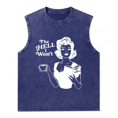 Pagewings The Hell I Won't Resistance Unisex Washed Tank Top