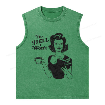 Pagewings The Hell I Won't Resistance Unisex Washed Tank Top