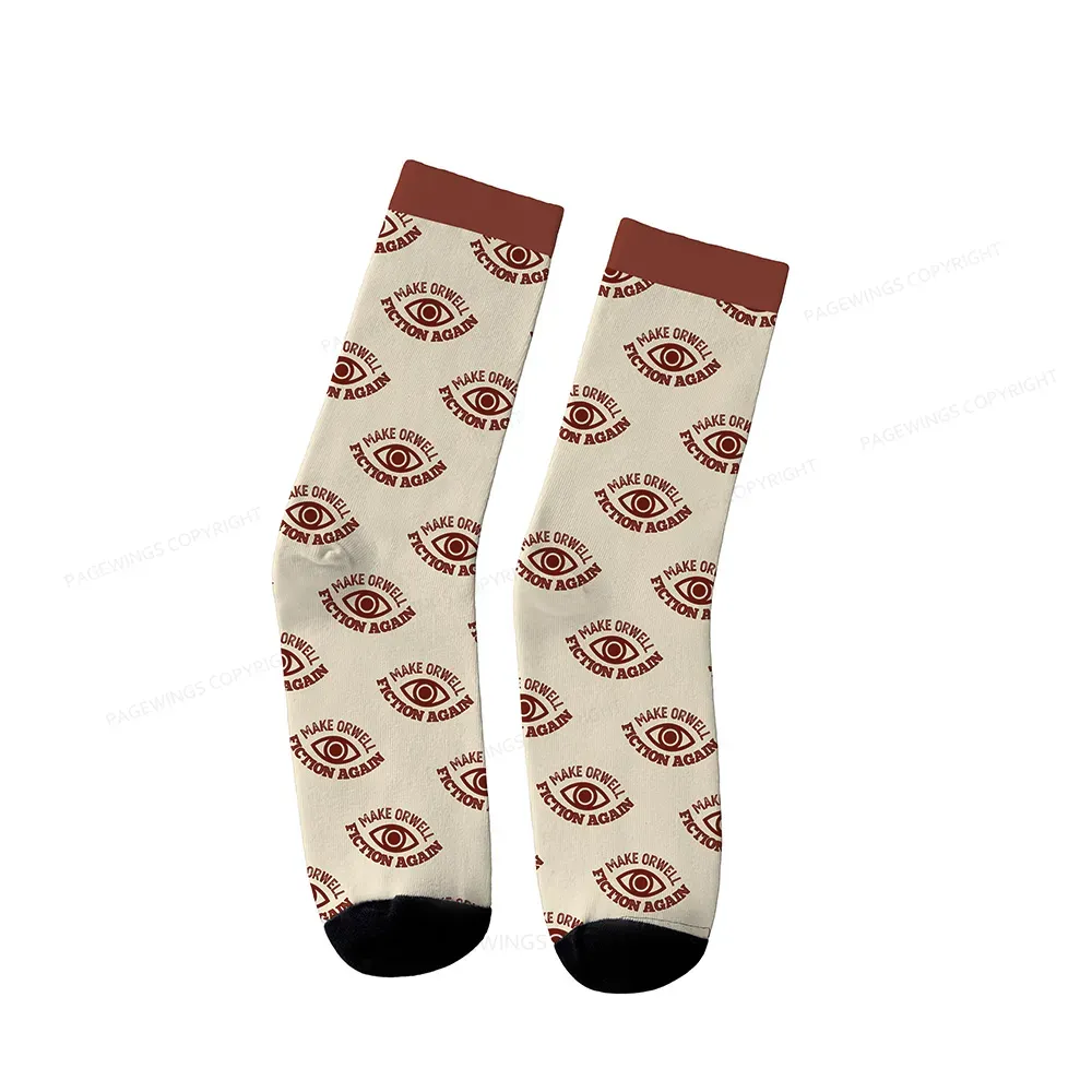 Pagewings Make Orwell Fiction Again Socks