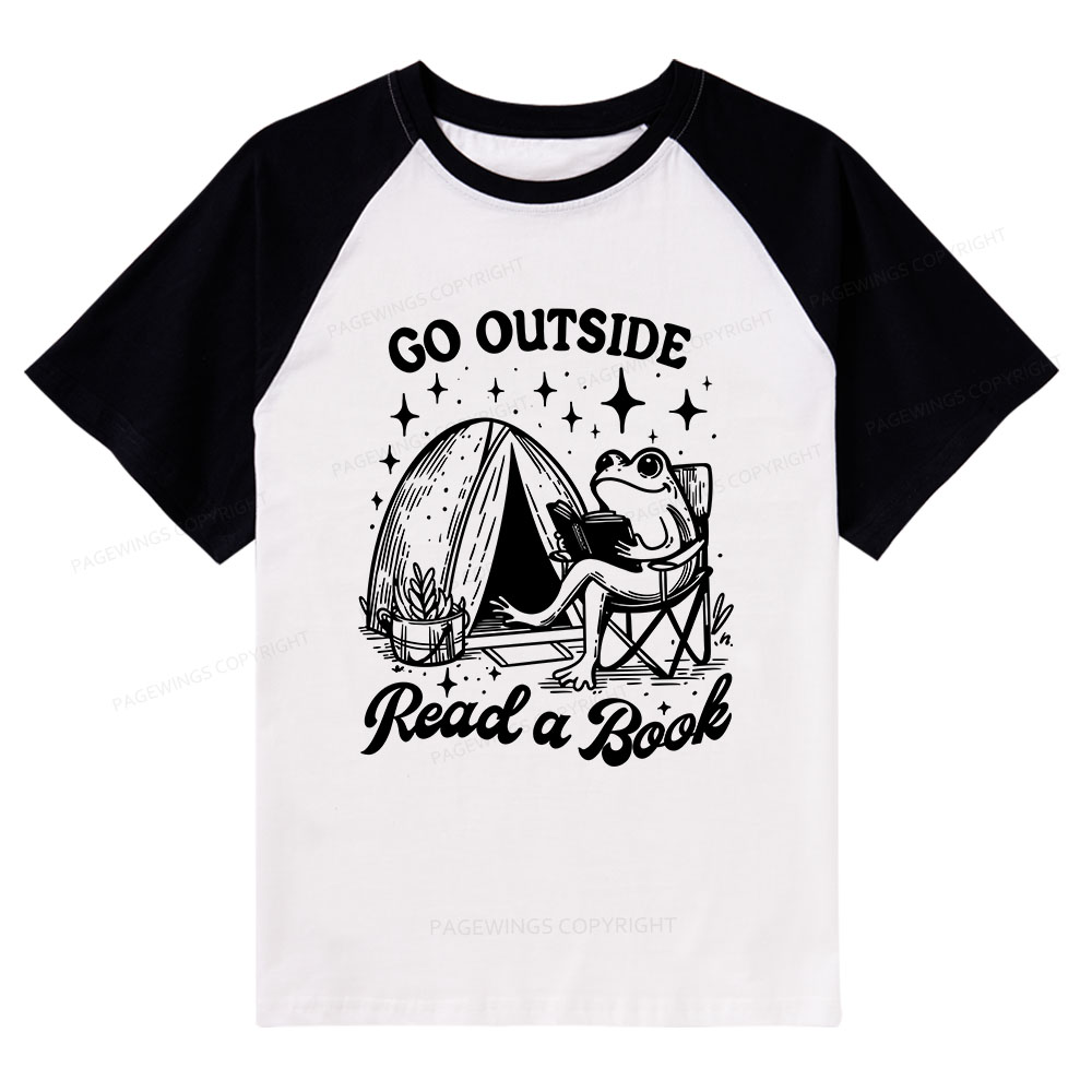 Pagewings Go Outside Raglan T-shirt