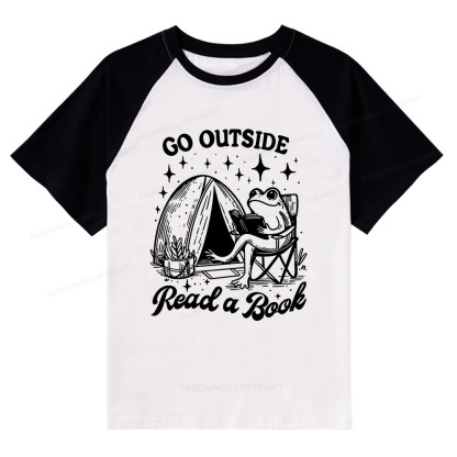 Pagewings Go Outside Raglan T-shirt