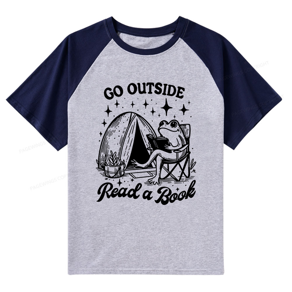 Pagewings Go Outside Raglan T-shirt
