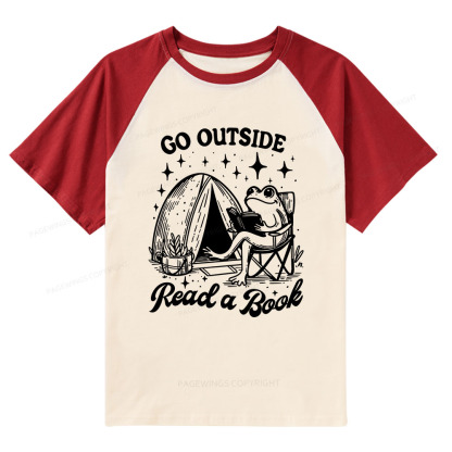 Pagewings Go Outside Raglan T-shirt